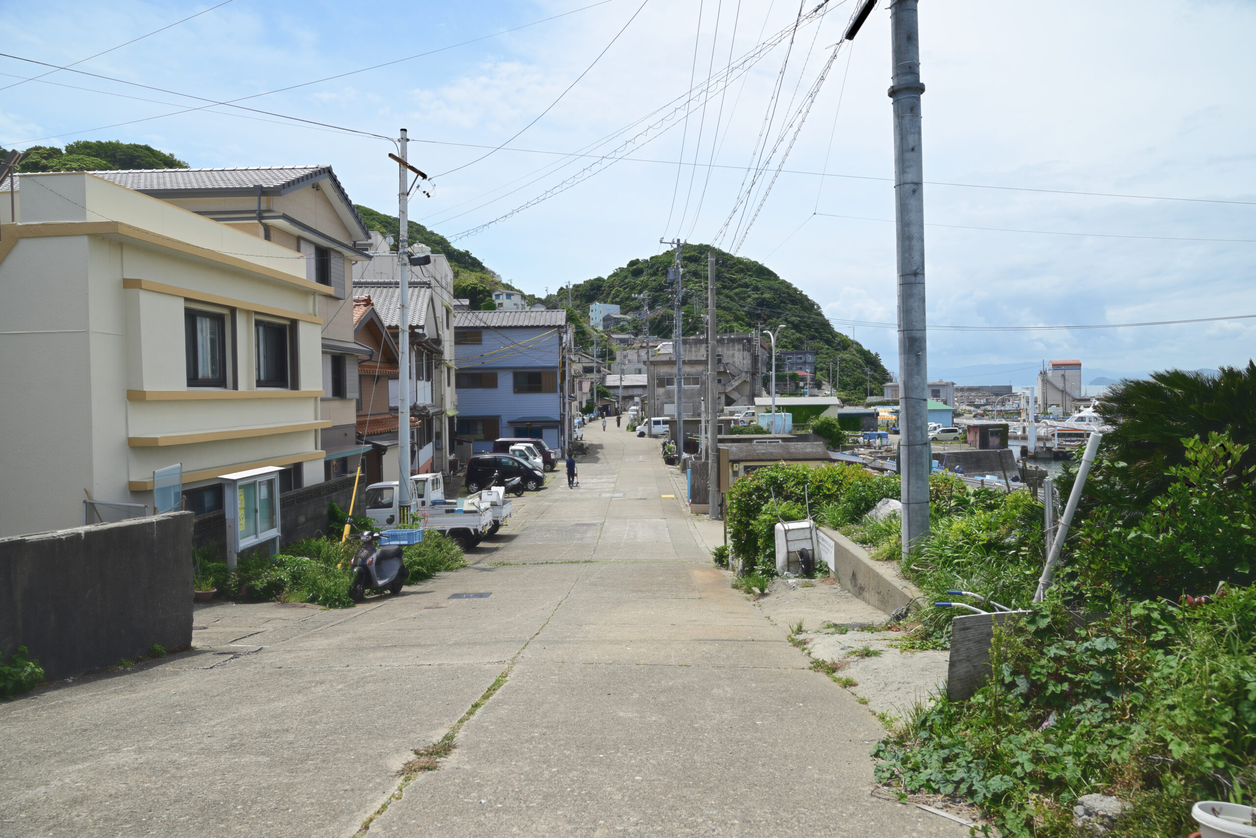 神島のメイン通り